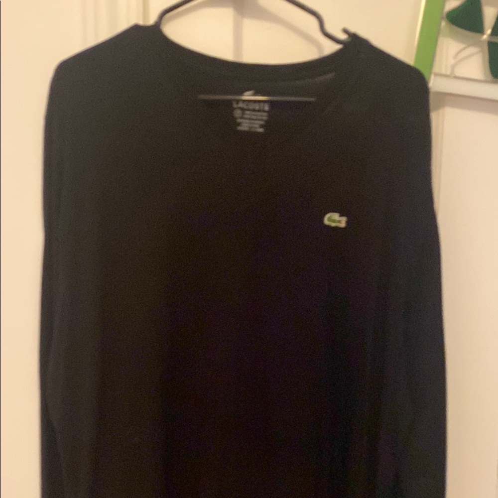 Lacoste Black Long Sleeve Shirt